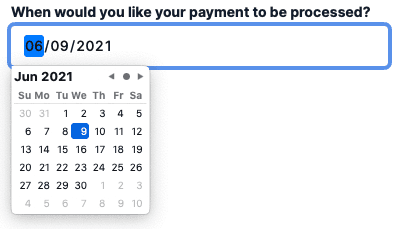 Safari implementation of date picker